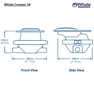 Whale BP0350 Compac 50 Manual Bilge Pump Thru-deck for sale online 